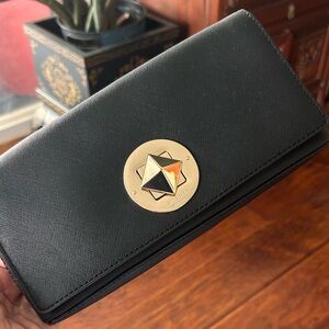 Kate Spade NWT Saffiano Clutch Bag w/turnlock